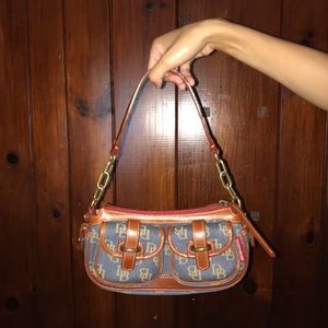 Vintage small banana bag by Dooney & Bourke